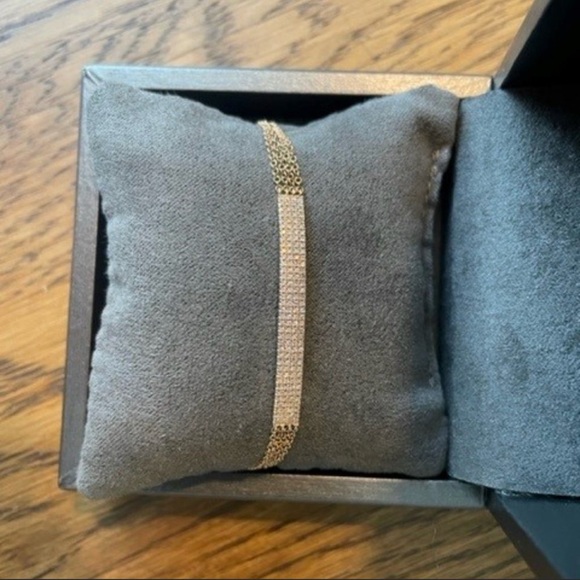 Anne Sisteron pavé diamond bracelet 14K Rose Gold, Multi-Chain - Picture 3 of 11